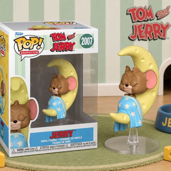 Фото - Колекційна фігурка FUNKO POP! серії Том і Джеррі S4 - ДЖЕРРІ НА СИРНОМУ МІСЯЦІ (86281)
